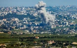 De la fumée après un bombardement israélien dans le sud du Liban le 7 mai 2026