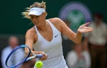Maria Sharapova, le 7 juillet 2015 à Wimbledon face à Coco Vandeweghe