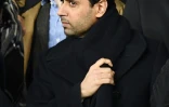 Le président du PSG Nasser Al-Khelaïfi lors du match contre l'OM au Parc des Princes, le 17 mars 2019
