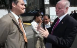 Pierre Vergès vice président de La Région et Jean Claude Fruteau député maire de Saint-Benoît