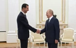 Le président russe Vladimir Poutine reçoit son homologue syrien Bachar al-Assad au Kremlin le 13 septembre 2021
