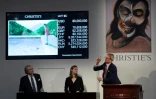 Le tableau de David Hockney "Portrait of an Artist (Pool with Two Figure)" a été adjugé jeudi 80 millions de dollars chez Christie's, prix porté à 90,3 millions de dollars après frais et commissions