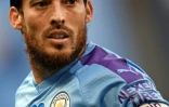Le milieu espagnol de Manchester City David Silva buteur contre Bournemouth, le 15 juillet 2020 Ă Manchester