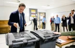 Le Premier ministre des Pays-Bas Mark Rutte, le 20 mars 2019 dans un bureau de vote à La Haye