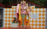 Grande statue de Ganesh édifiée par l'association Obli pa nout' tradisyon tamoul.