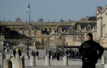 Dispositif de sécurité au château de Versailles le 20 janvier 2020