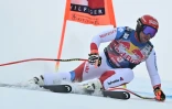 Beat Feuz lancé vers sa victoire dans la descente de Kitzbühel, le 24 janvier 2021