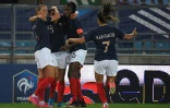 Les joueuses de l'équipe de France, lors d'un match amical contre l'Allemagne à Strasbourg, le 10 juin 2021
