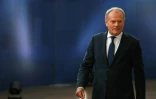 Le Premier ministre polonais Donald Tusk à Bruxelles, le 18 juin 2026