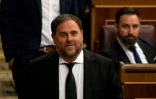 L'ancien vice-président indépendantiste catalan Oriol Junqueras, candidat au parlement européen, à Madrid le 21 mai 2019
