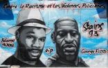 La fresque collective en hommage à George Floyd et Adama Traoré à Stains en Seine-Saint-Denis le 22 juin 2020