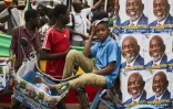 Partisans du candidat Cheick Modibo Diarra à la présidentielle au Mali,  Bamako, 27 juillet 2018