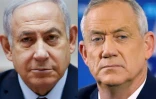 Montage photo du Premier ministre israélien Benjamin Netanyahu (à gauche, à Jérusalem le 9 décembre 2018) et de son adversaire Benny Gantz, ancien chef de l'armée (à droite, le 1er avril 2019 à Tel Aviv)