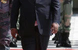 Le Premier ministre gabonais Julien Nkoghe Bekale, le 8 juin 2019 à Libreville, à l'occasion de la cérémonie commémorant les dix ans de la mort du président Omar Bongo