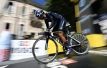 Nairo Quintana, le 15 juillet 2016 au départ du contre-la-montre de la 13e étape du Tour de France