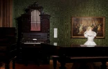 Une pièce de l'appartement de Johann Strauss II, le 16 janvier 2025 à Vienne