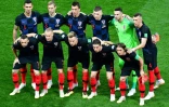 Le onze croate avant la demi-finale contre l'Angleterre, le 11 juillet 2018 à Moscou
