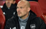 Freddie Ljungberg, entraîneur adjoint d'Arsenal lors du match contre le Standard Liège en Ligue Europa, le 3 octobre 2019 à Londres 