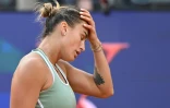 La Bélarusse Aryna Sabalenka, en difficulté lors du tournoi de Rome, le 9 mai 2026  