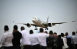 Un Airbus A350 présenté au salon de Farnborough, le 18 juillet 2022