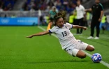 La défenseure de l'équipe de France féminine de football olympique Selma Bacha, le 31 juillet 2024 à Lyon, lors du tournoi olympique des Jeux de Paris