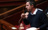 François Ruffin, député de La France insoumise à l'Assemblée nationale à Paris, le 11 octobre 2017