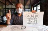 Le dessinateur belge Philippe Geluck, créateur du Chat, sur "le monde d'après" le coronavirus, le 2 juin 2020 à Bruxelles