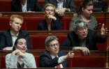 Des membres du groupe La France insoumise (LFI), à l'Assemblée nationale, le 25 février 2020