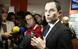 Benoît Hamon le 9 février 2017 à Guéret dans la Creuse 