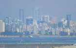 La ville de Vancouver dans une brume de chaleur, le 29 juin 2021 au Canada