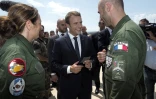 Le président Macron visite la base aérienne d'Istres le 20 juillet 2017