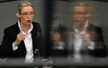 La co-dirigeante du mouvement d'extrême droite Alternative pour l'Allemagne (AfD) Alice Weidel, s'adresse au Bundestag (Chambre basse du Parlement) à Berlin le 16 décembre 2024
