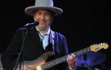 Le musicien américain Bob Dylan, le 22 juillet 2012 à Carhaix-Plouguer en Bretagne