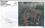 Dégâts à Wajima après le séisme