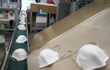 Des masques FFP2 fabriqués à l'usine Moldex-Metric de Walddorfhaeslach, en Allemagne, le 20 janvier 2021