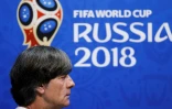 L'entraîneur de l'équipe d'Allemagne Joachim Löw en conférence de presse, le 22 juin 2018 à Sotchi 