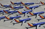 Des Boeing 737 MAX sur le tarmac de l'aéroport de Victorville en Californie le 28 mars 2019