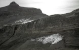 Ce qu'il reste du Mauvais Glacier, en Suisse, le 24 septembre 2026