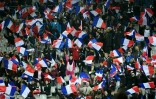 Des supporteurs français lors du match amical face à la Russie, le 29 mars 2016 au Stade de France