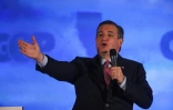 Ted Cruz candidat à l'investiture républicaine lors d'un discours devant le parti républicain californien à Burlingame, le 30 avril 2016