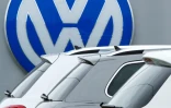 Le logo Volkswagen chez un garagiste à Woodbrige en Virginie du nord le 29 septembre 2015