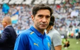 L'entraîneur espagnol de l'Olympique de Marseille, Marcelino, avant le match de L1 contre le Toulouse FC, à Marseille, le 17 septembre 2023