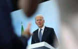 Le président américain Joe Biden lors d&rsquo;une conférence de presse à Newquay, au Royaume-Uni, le 13 juin 2021