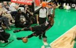 Dunk de Bam Adebayo, du Miami Heat, pendant la finale de la conférence est de la NBA contre les Boston Celtics, le 29 mai 2023 à Boston