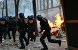 Intervention des forces de l'ordre lors de la manifestation contre la loi Sécurité globale, le 5 décembre 2020 à Paris