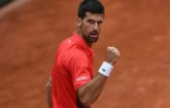Le Serbe Novak Djokovic, après sa victoire face à l'Argentin Diego Schwartzman, en 8e de finale du tournoi de Roland-Garros, le 29 mai 2022