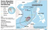 Zones disputées en mer de Chine méridionale