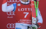 Le Suisse Carlo Janka remporte le Super-Géant de Jeongseon, comptant pour la Coupe du monde messieurs de ski alpin, le 7 février 2016, en Corée du Sud