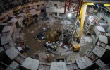 Construction du réacteur Iter à Saint-Paul-lès-Durance le 10 octobre 2018