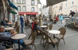 Une terrasse de café à Clermont-Ferrand le 22 octobre 2020